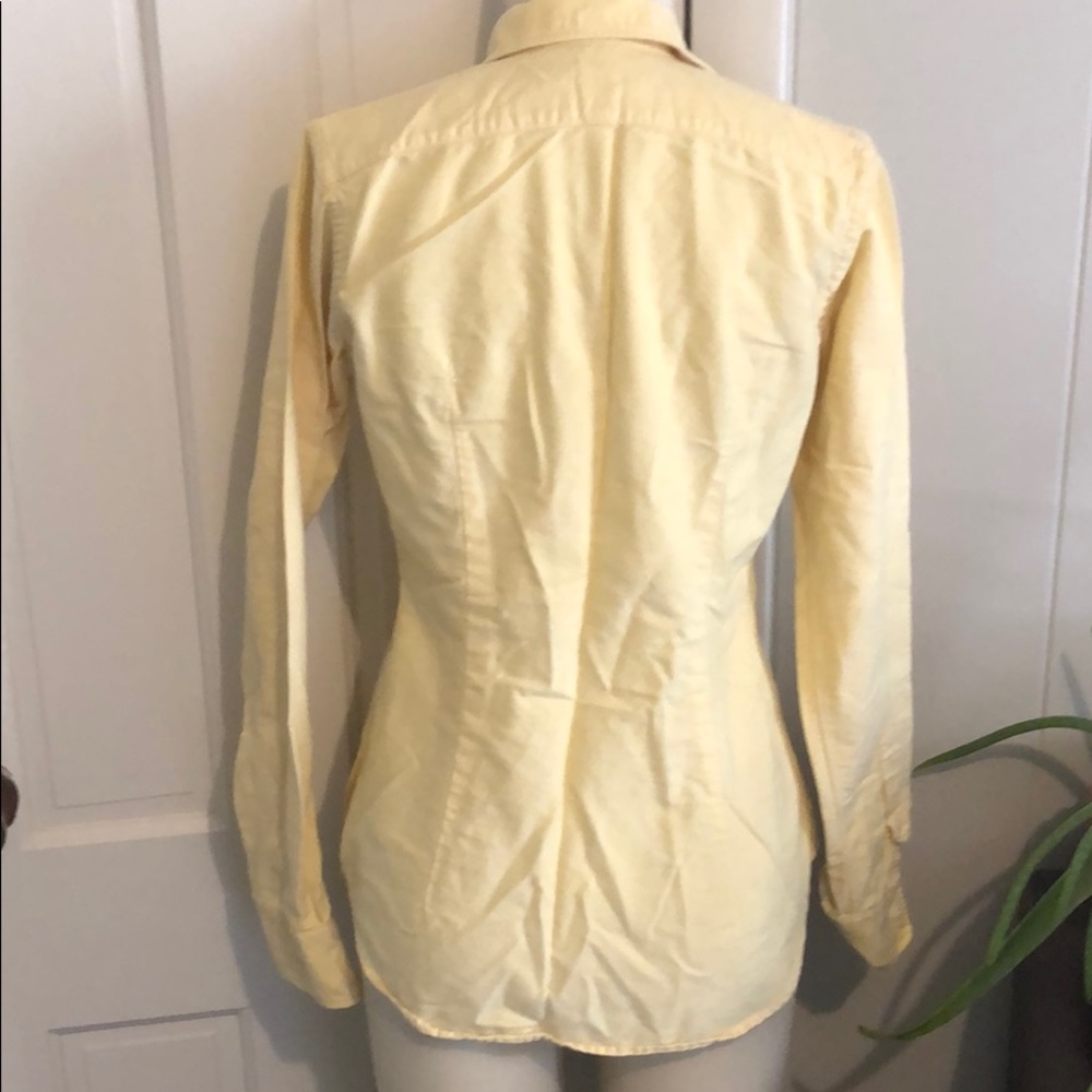 Ralph Lauren Butter Yellow Button-Down Cotton Shirt - Picture 5 of 7